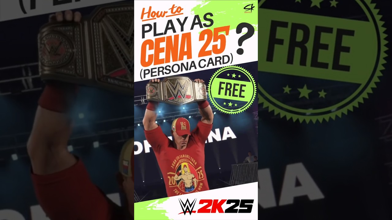 How to Use Heel Cena 2025 Persona For FREE In WWE 2K25? (No need to Unlock!)
