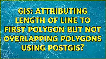 GIS: Attributing length of line to first polygon but not overlapping polygons using PostGIS?