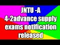 JNTU-A exam notification released advance supply