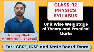 CBSE Board Class 12 Physics Syllabus 2020-21 || Syllabus and Unit wise marks distribution |