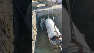 Hume pipe underground burial work.