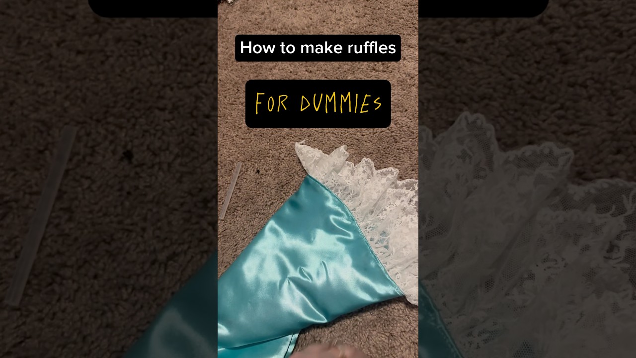 How to Make ruffles for dummies! #cosplay #ruffles #sewing #tutorial #easy #dummies #costume #simple