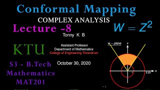 Conformal Mapping | w=z^2 | Lecture-08