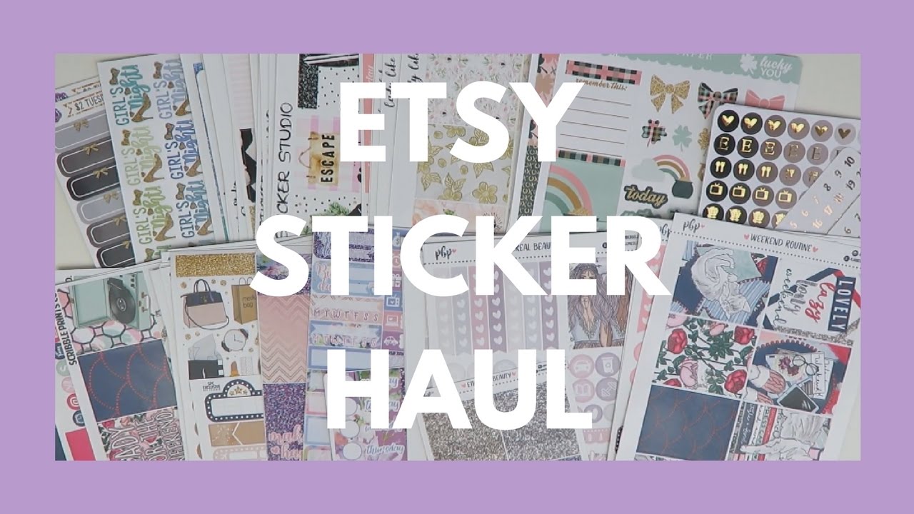 ETSY STICKER HAUL // New Kits and Functional Items! YouTube