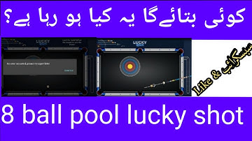 8 ball pool lucky shot an error occurred How to hit luckyshot|live8ballpoolvideo@saddarsaibofficial