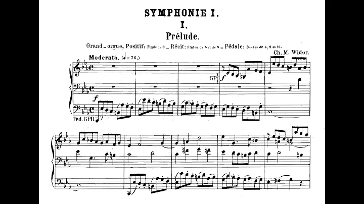 Widor: 1. Orgelsymphonie op. 13 Nr. 1 -  I. Prlude