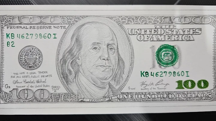 How to Draw Dollar Bill Easy Step by Step for Beginners || 100$ Dollar Derawing