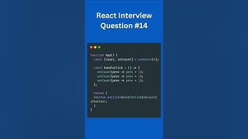 React interview question #reactjs #frontend #javascript #html #css #webdevelopment #webdev