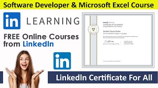 Software Developer Premium Course Linkedln Learning Free Premium Courses With Certificate