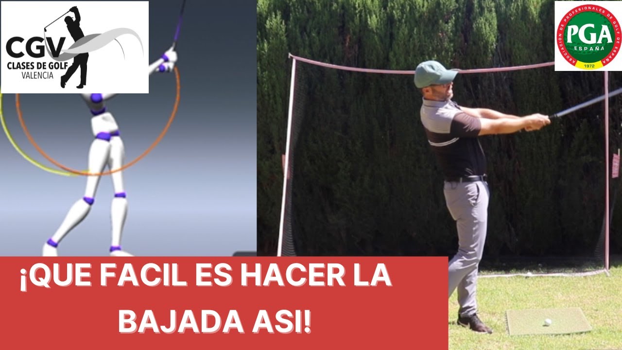 Que Facil Es Hacer La Bajada Haciendo Esto - Clases de GOLF en Español