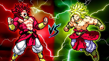 Limit Break Broly SSJ4 OP VS Chaos Broly OP in Jump Force Mugen