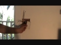 Cutting out for a new light switch box Cutting out for a new light switch box
