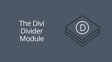 The Divi Divider Module