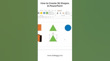 How to Create 3D Shapes in PowerPoint #slideegg