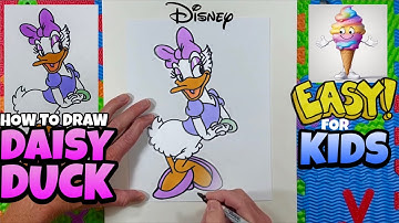 How to Draw Daisy Duck | Easy Disney Art for Kids & Beginners