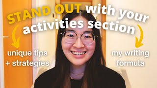 How To Fill Out The Best Common App Activities Section Free Spreadsheet