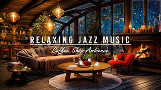 Calming Jazz Instrumental Music ☕ Smooth Jazz Music ~ Cozy Coffee Shop Ambience for Study,Work,Focus