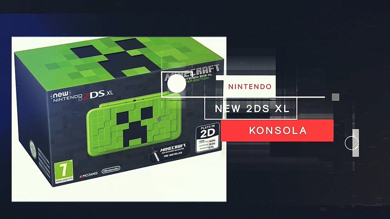 Konsola Nintendo New 2ds Xl Creeper Edition Youtube