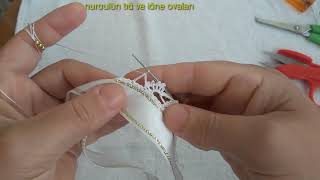 281.Tiğ Oyasi İnci̇li̇ Çok Zari̇f Bi̇r Model Tek Sirada Bi̇ten