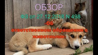 Обзор Закона "Об ответственном обращении с животными" Обзор Закона "Об ответственном обращении с животными"