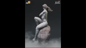 3D Character Turntable | Modeling in Maya | Sculpted in ZBrush | Rendering in Arnold | JIDA KANPUR