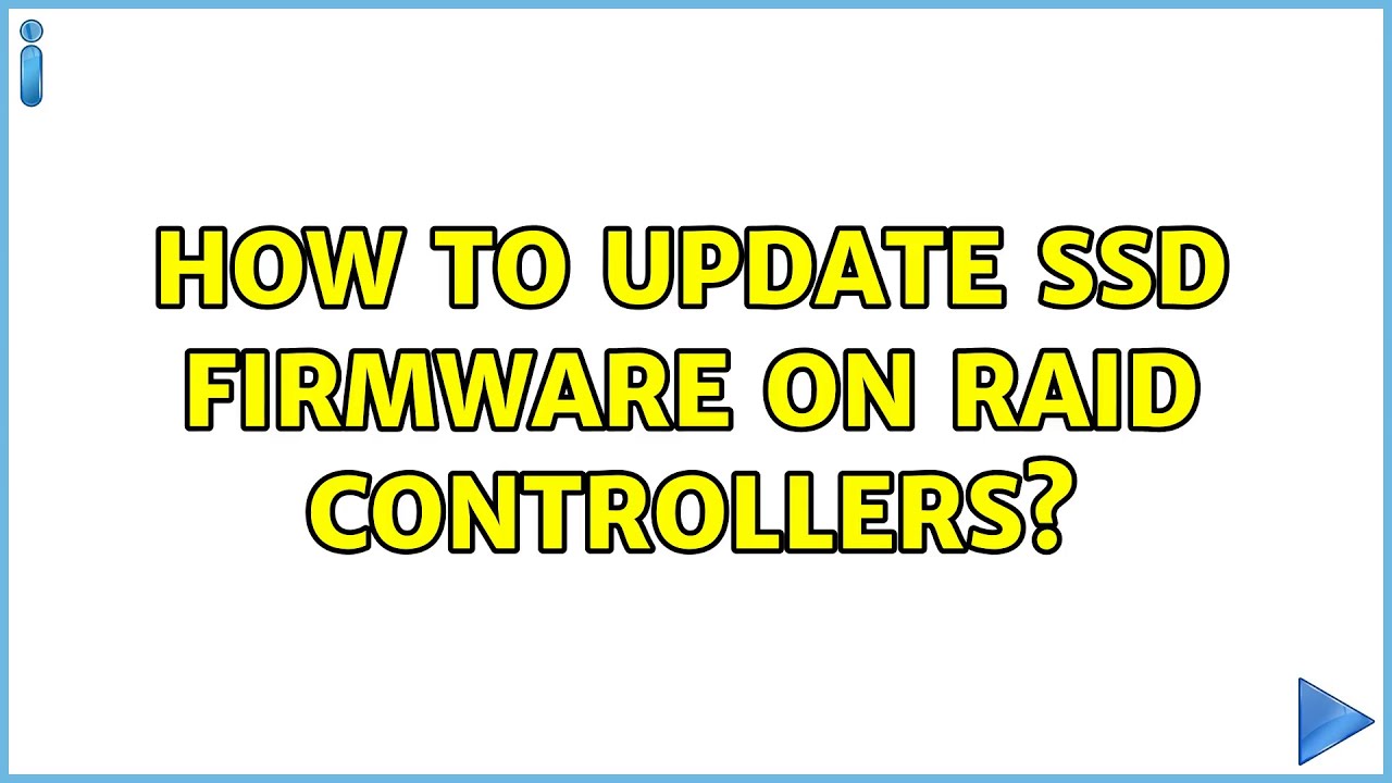 How to update SSD Firmware on RAID Controllers? (2 Solutions!!) YouTube