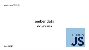 Chris Manson -  Ember Data