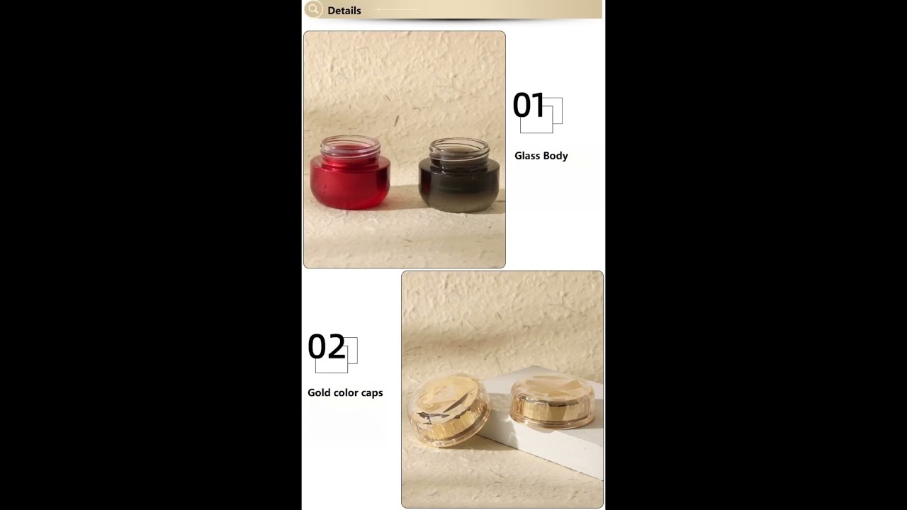 BO894~Ready stock 20g glass jars,can print your logo by a small quantity ,packing material