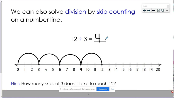 Division by Skip Counting