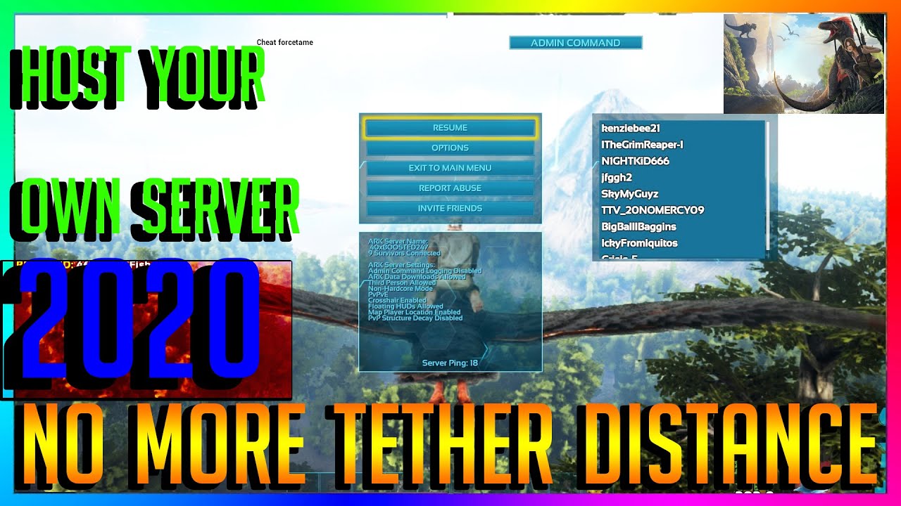 How To Host Your Own Dedicated Server - Ark: Survival Evolved {On Ps4}  (2020 And Play The Same Time) - YouTube