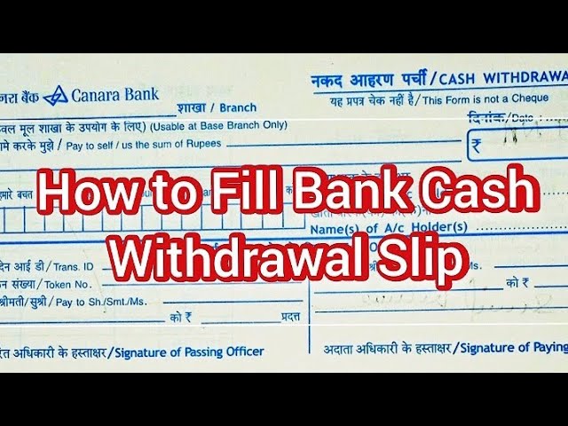 What Is A Sample Of A Bank Withdrawal Slip Quora What Is Quora?
