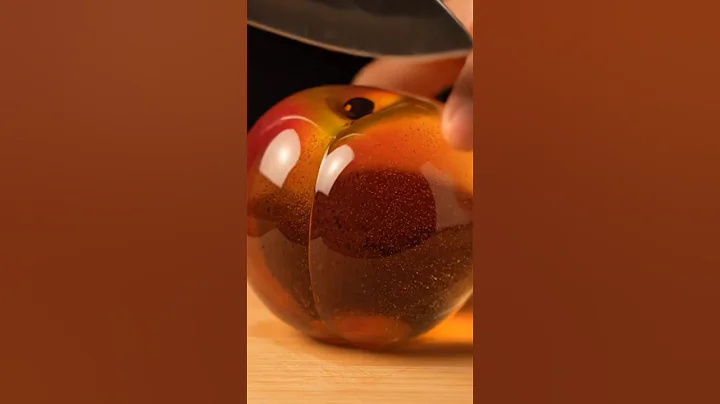 Cutting Glass Fruit Peach 🍑 ASMR #ai #aiart #asmrsounds #asmr #aiasmr #satisfyingvideo #trend