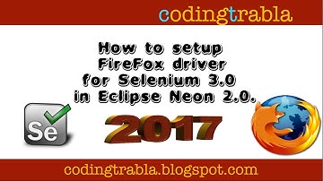 How to setup FireFox driver for Selenium 3.0 with Eclipse NEON 2.0 byNP