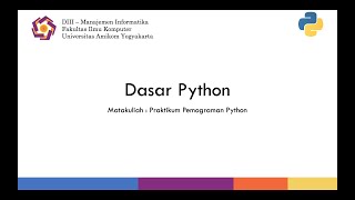 Pengenalan Python