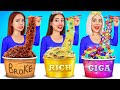 Ricos vs Pobres vs Mega Ricos | Desafío Gastronómico y Fiesta de Chocolate por RATATA BOOM