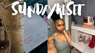 SUNDAY RESET| cleaning, bible study, skincare, shower routine, laundry, grwm