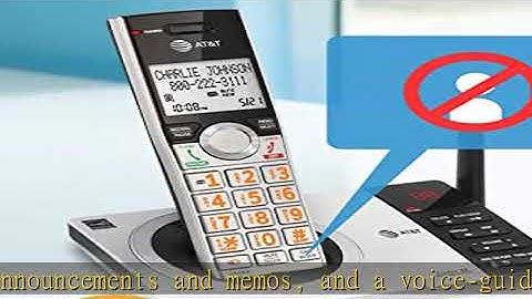 AT&T CL82407 DECT 6.0 4-Handset Cordless Phone for Home with Answering Machine, Call Blocking, Call