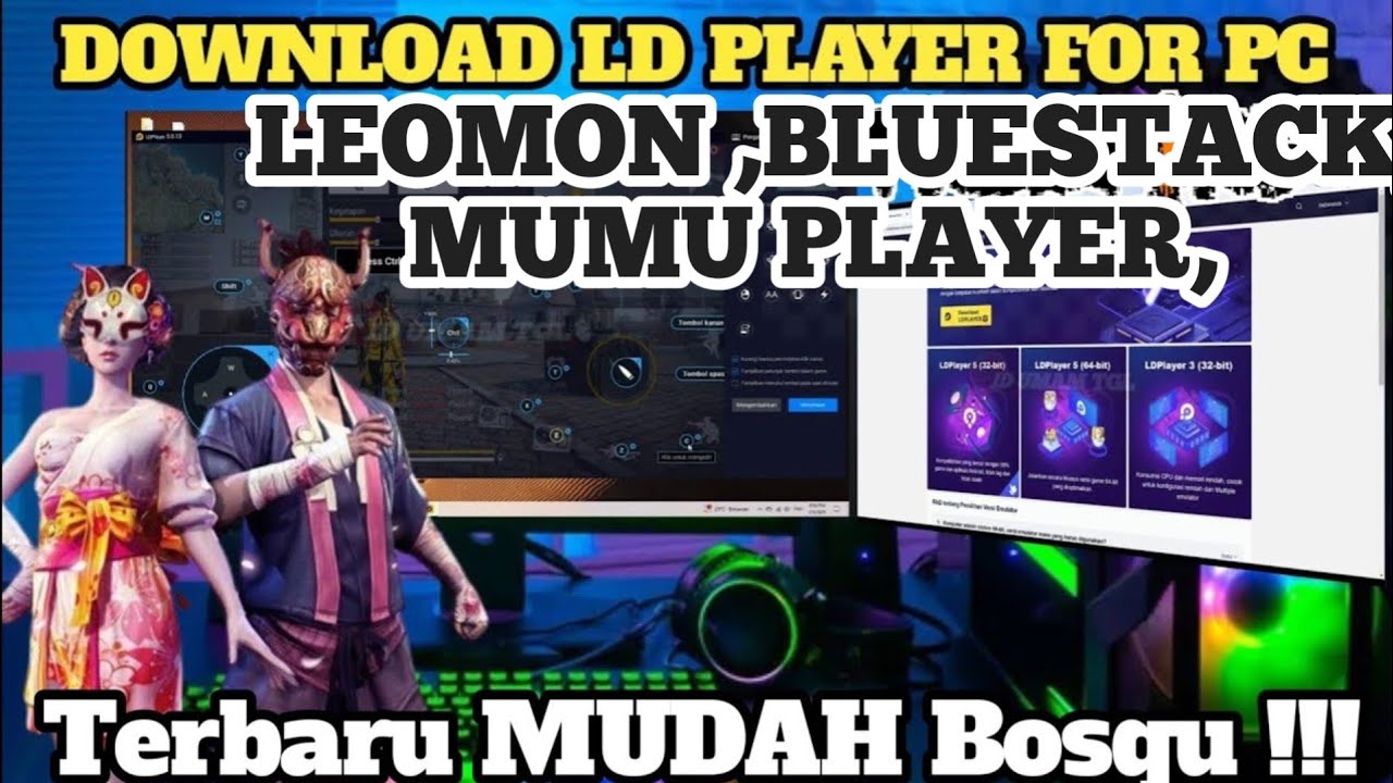 Cara download Free Fire Di PC komputer dan Laptop Memakai emulator Ringan mudah 