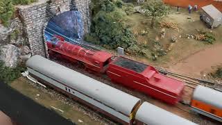 Model train: Red Devil Locomotive replica