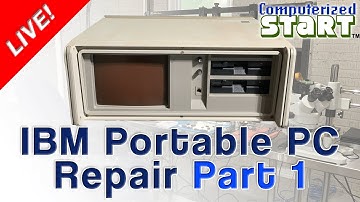 Repairing an IBM Portable Personal Computer 5155 for a Co-Worker! Part 1 (Computerized Start™ Live)