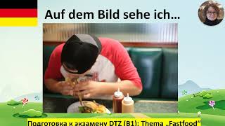 : Auf dem Bild sehe ich Fastfood