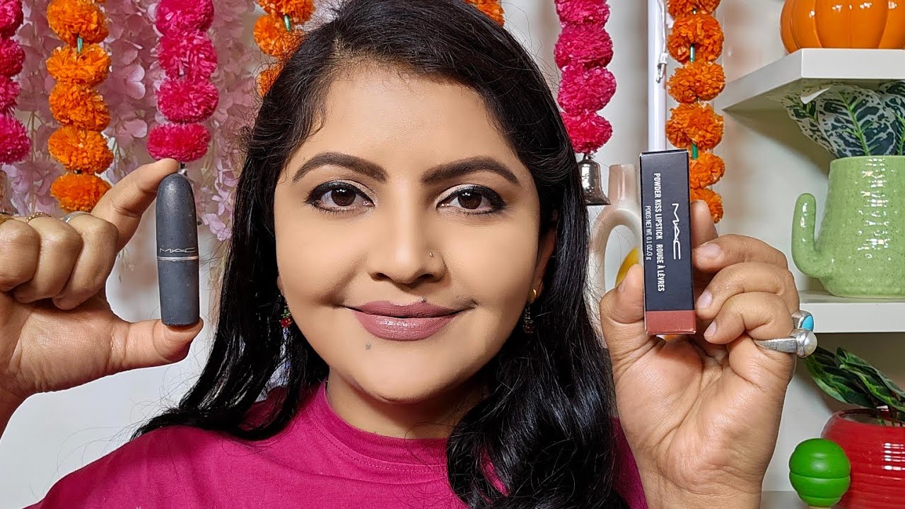 MAC COSMETICES POWDER MATTE LIPSTICK REVIEW | BROWN LIPSTICK | RARA 