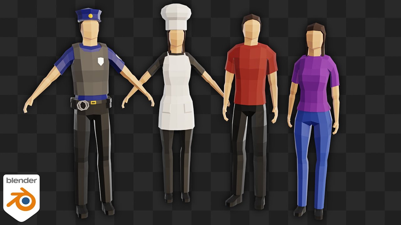 Create Low Poly Characters in Blender (Beginner Tutorial)