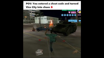 POV: You Entered a Cheat Code in Vice City 😈🔥| Comment your favorite GTA VC cheat code below! #gta