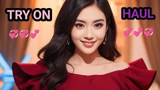 4K 2025 Transparent Try On Haul No Bra See Through Curve Plus Size Ideas Lingerie Fashion Haul