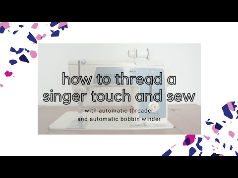 How to thread a singer touch and sew, use the automatic bobbin winder ...