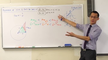 Behaviour of sinx & tanx for small x (2 of 3: Geometric proof)