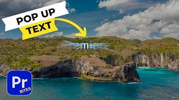 How to make a POP UP TEXT EFFECT in Premiere Pro