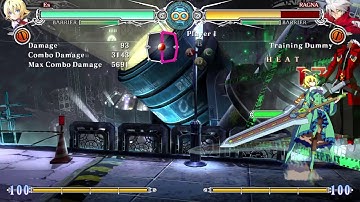 BlazBlue Central Fiction Es Bors corner combo max damage
