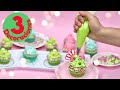 🎄🧁 CUPCAKES NAVIDEÑOS 3 Decoraciones de cupcakes para navidad FACILES y RÁPIDOS ❄️ Postres navideños